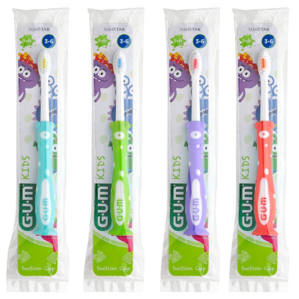 GUM Tannbørster 901 Monster Barm 3-6 År 96stk