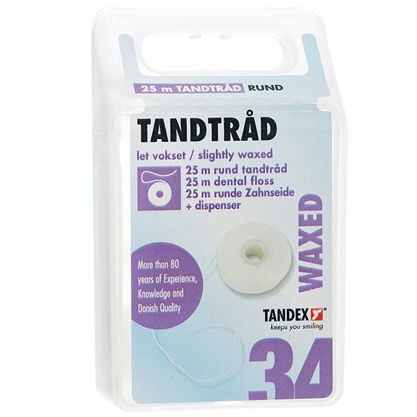 Tanntråd Tandex Rund Dispenser Boks 25m