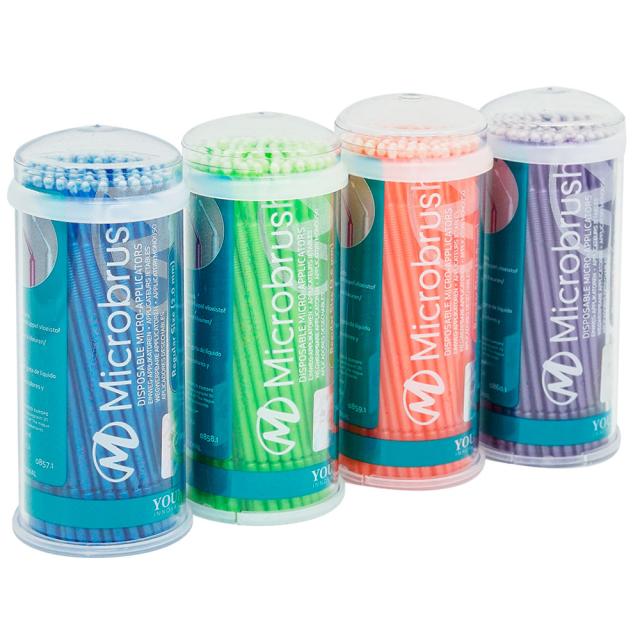 Microbrush Assortert Regular 4x100stk