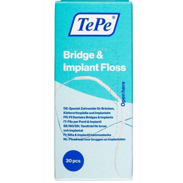 Tanntråd TePe Bridge&Implant Floss 30stk