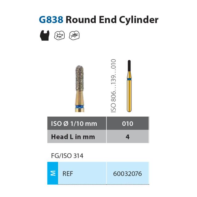 Diatech G838-010-4-M FG Blå 5stk