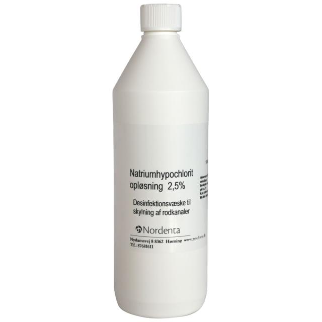 Nordenta Natriumhypokloritt 2,5% 1000ml