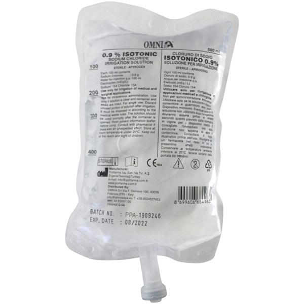 Natriumklorid 0,9% i pose sterilt 15 x 500 ml