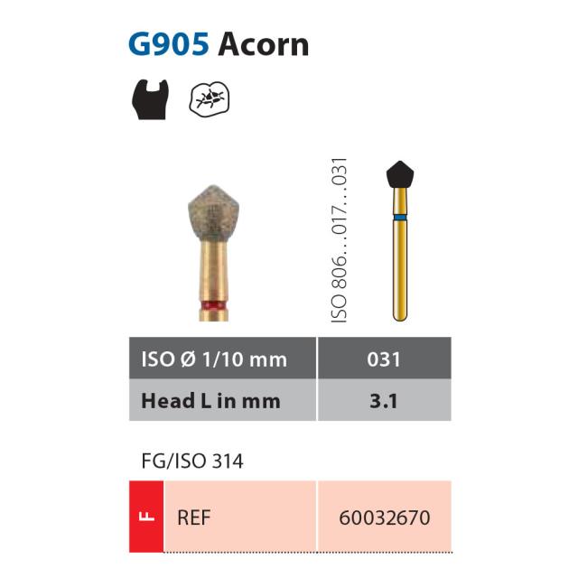Diatech G905-031-3.1-F FG Rød 5stk