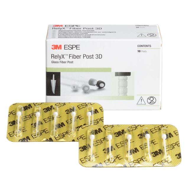 RelyX Fiber Post 3D Str.0 Hvit 10stk