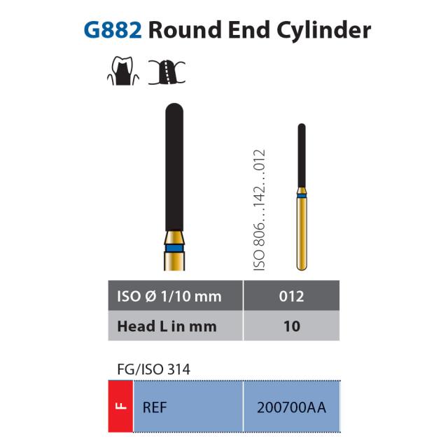 Diatech G882-012-10-F FG Rød 5stk