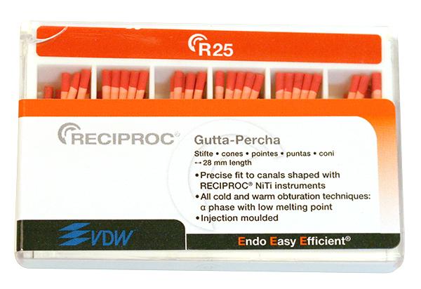 Reciproc Gutta Percha R25/28mm Rød 60stk
