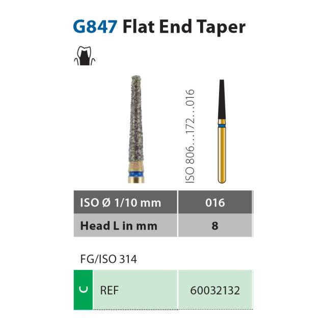 Diatech G847-016-8-C FG Grønn 5stk