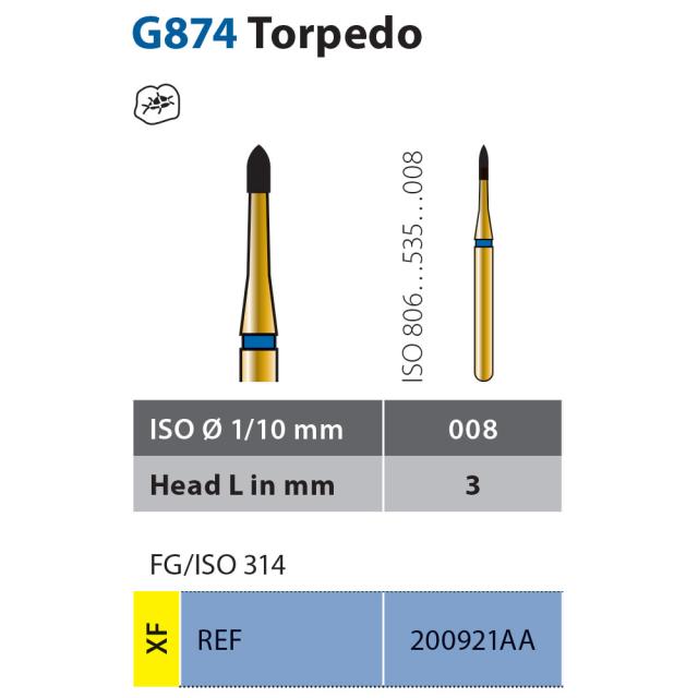 Diatech G874-008-3-EF FG Gul 5stk
