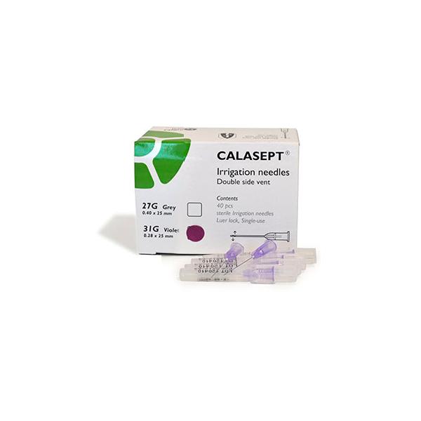 Calasept irrigasjonskanyler 31G(0,28)x25mm 25stk