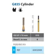 Diatech G835-010-4-M Short FG Blå 5stk