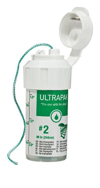 Ultrapak Retraksjonstråd 2 Grønn 244cm