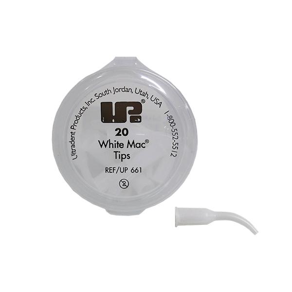 White Mac Tips Hvit Plast 20stk