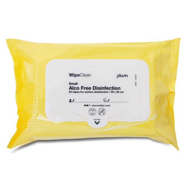 Wipeclean Alkoholfri Desinfeksj 20x30cm 25stk