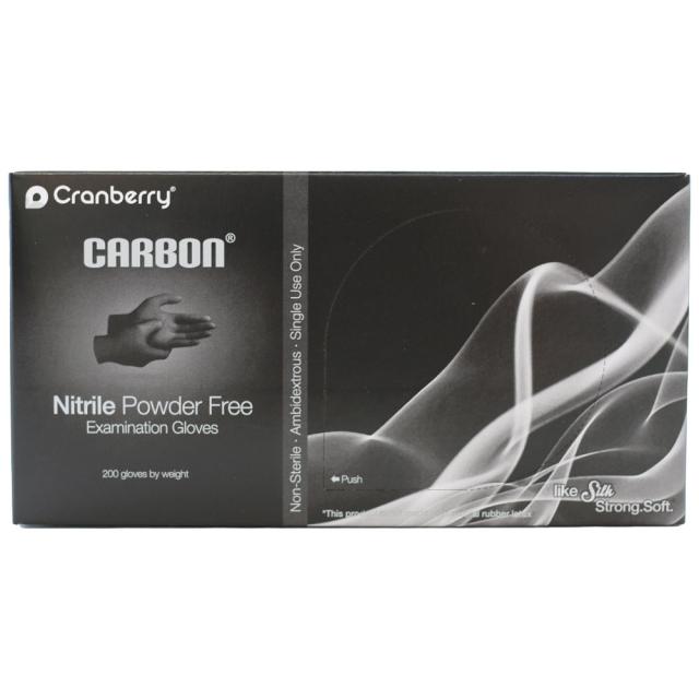 Carbon Nitrilhansker sort S 200stk