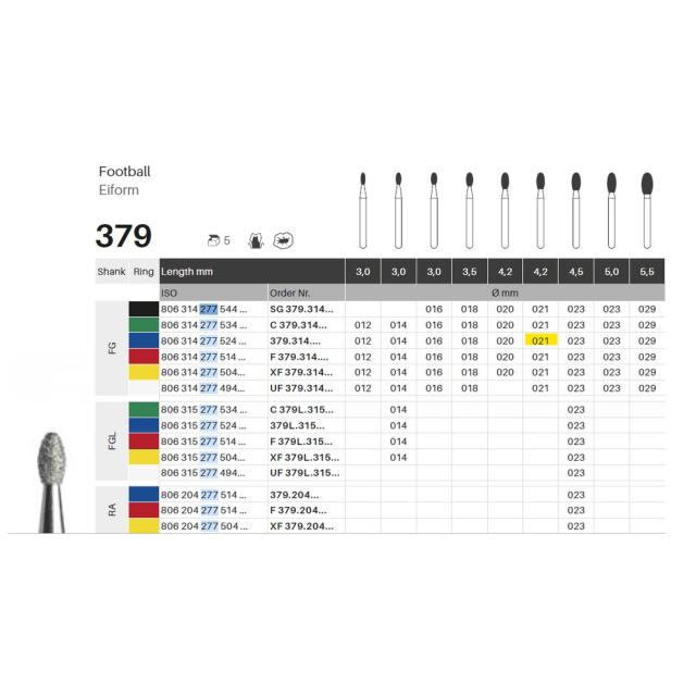 Edelingh FG 277/021 M blå 5stk