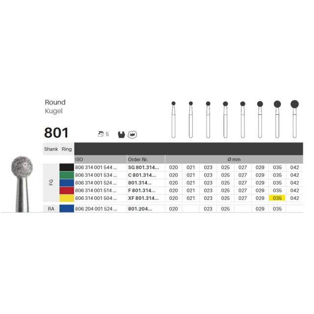 Edelingh FG 001/035 XF gul 5stk