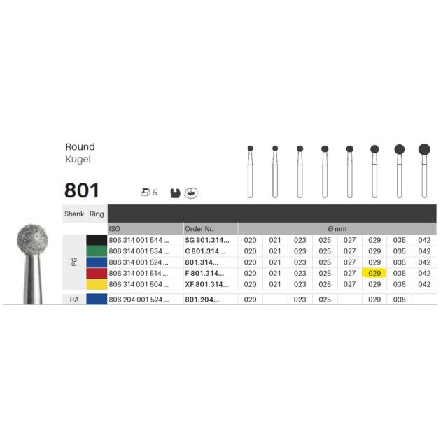 Edelingh FG 001/029 F rød 5stk