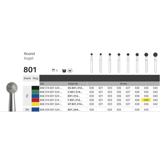 Edelingh FG 001/035 F rød 5stk