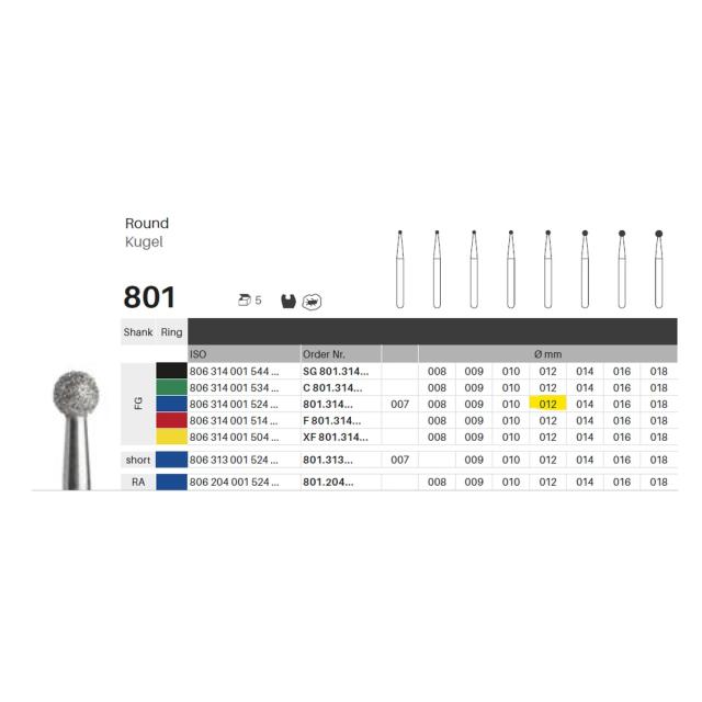Edelingh FG 001/012 M blå 5stk