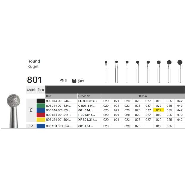 Edelingh FG 001/029 M blå 5stk