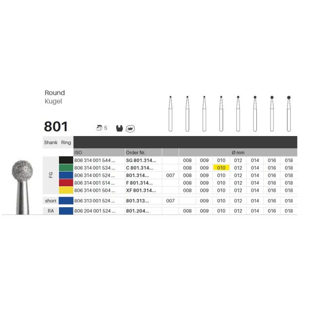 Edelingh FG 001/010 C grønn 5stk