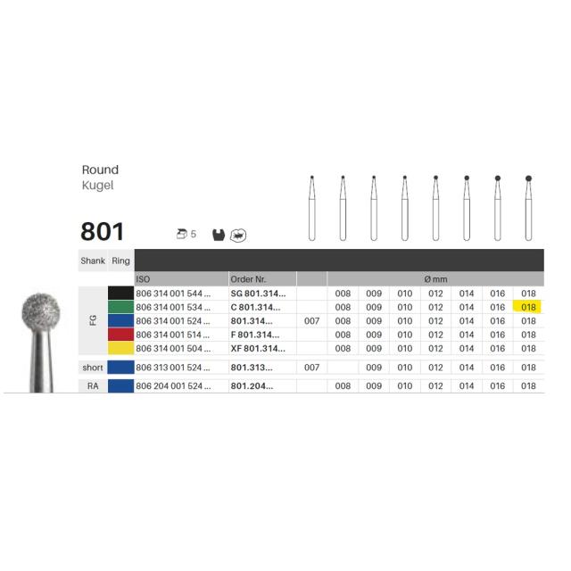 Edelingh FG 001/018 C grønn 5stk