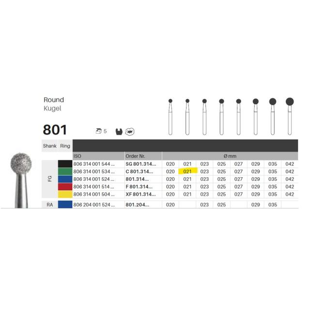 Edelingh FG 001/021 C grønn 5stk