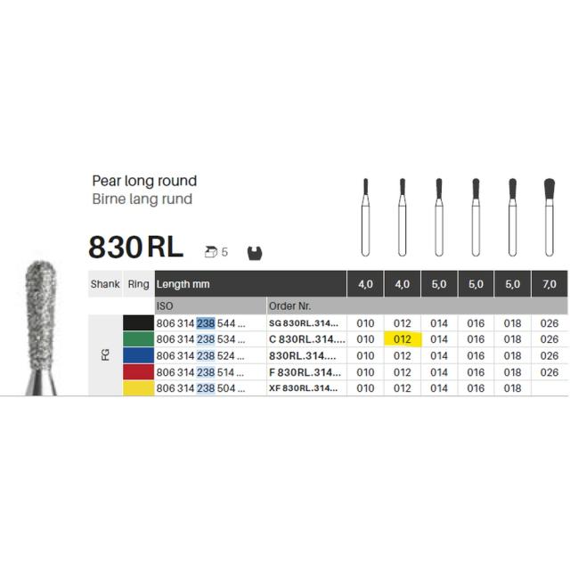 Edelingh FG 238/012 C grønn 5stk