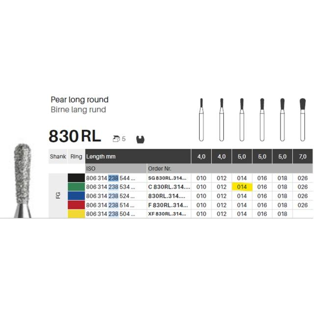 Edelingh FG 238/014 C grønn 5stk