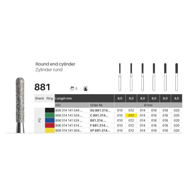 Edelingh FG 141/012 C grønn 5stk
