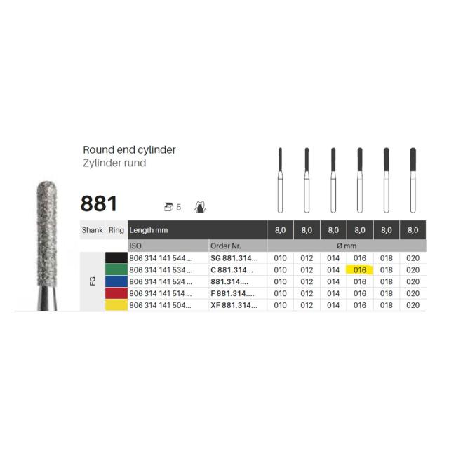 Edelingh FG 141/016 C grønn 5stk