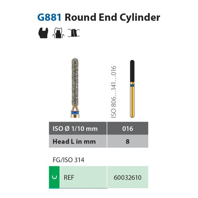 Diatech G881-016-8-C FG Grønn 5stk