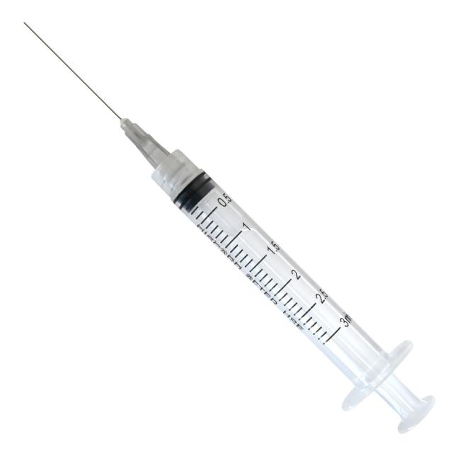 SIMPLEE 3ml Sprøyte m/kanyle 27G Sterile 100stk