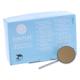 SIMPLEE munnspeil str 4 FS rhodium 12 stk
