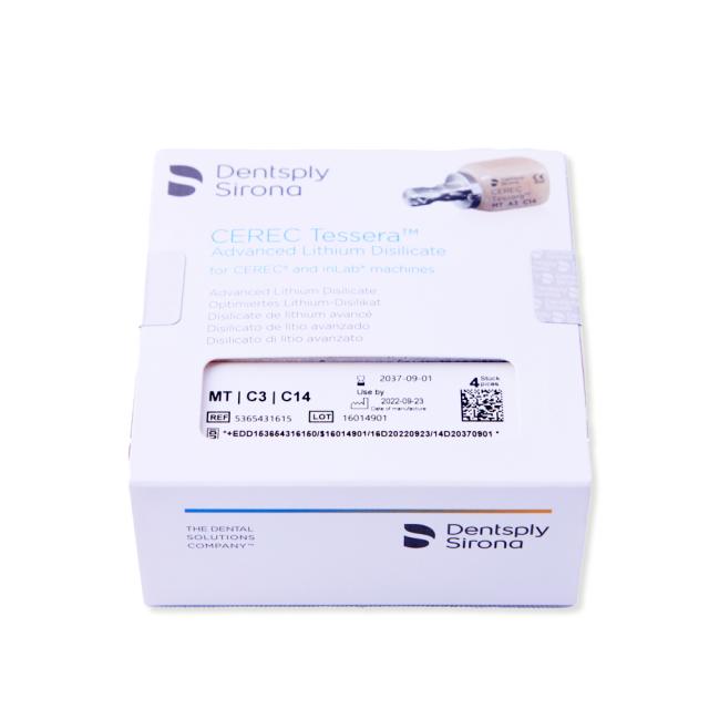 Cerec Tessera Blokk MT C3 C14 4stk