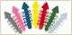 FO 659-0116 Happy Elastics Arrow Ties Ass. 1000stk