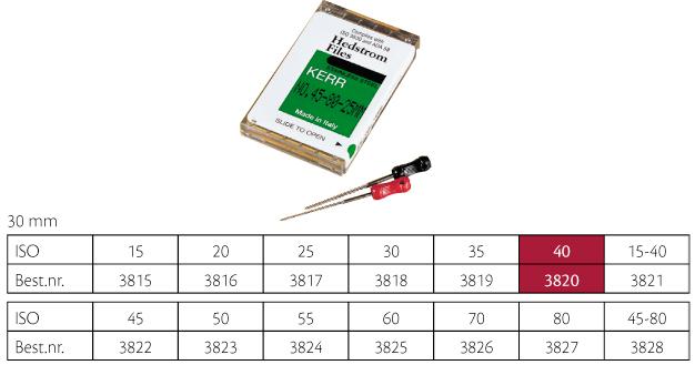 Kerr Hedstrøm Fil ISO 40 30mm