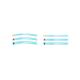 Hawe Transparent Strip 697 Bue 10mm 100stk