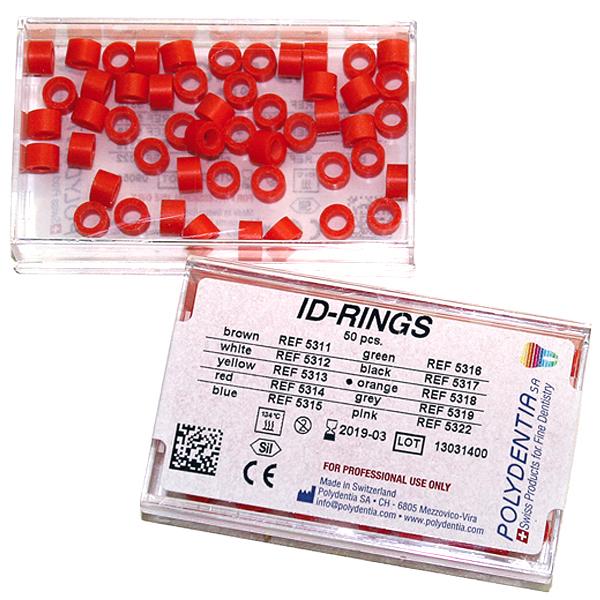 Fargemarkeringsringer Orange 50stk