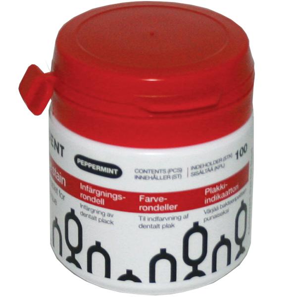 TD Rondeller Fargetabletter Rød 100stk