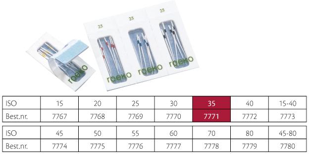Paper Points Sterile Roeko ISO 35 180stk