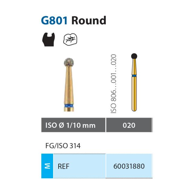 Diatech G801-020-M FG Blå 5stk