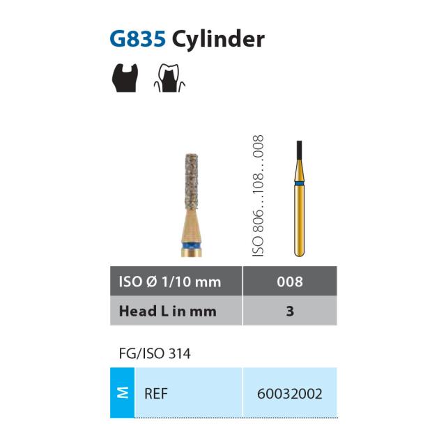 Diatech G835-008-3-M FG Blå 5stk