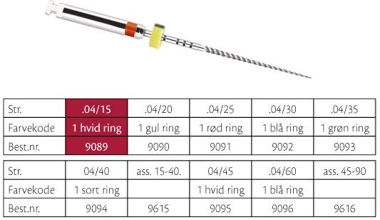 ProFile .04/15 Hvit 6stk