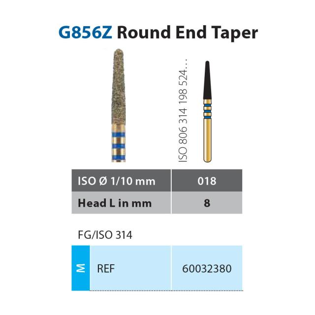 Diatech Z-Rex ZR856-018-8-M FG Blå 5stk