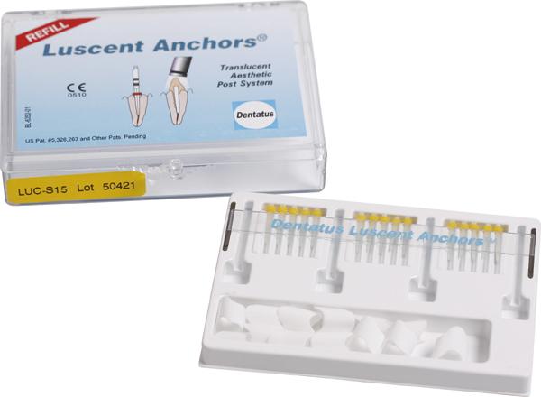 Luscent Anchors Small Gule 15stk