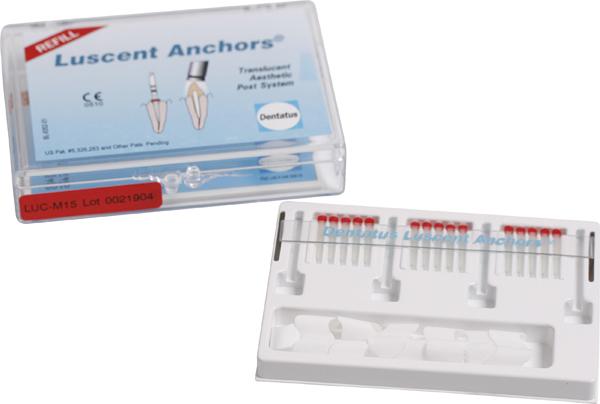 Luscent Anchors Medium Røde 15stk