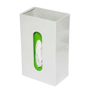 Hanskedispenser Hvit plast Stor modell