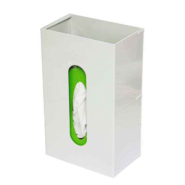 Hanskedispenser Hvit plast Stor modell